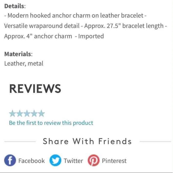 NEW MIANSAI ANCHOR MEN BRACELET GENUINE LEATHER METAL HOOK NECKLACE CUFF BROWN X - Picture 12 of 13